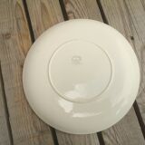 Plate in Faience de Salins Model Deauville Raspberry