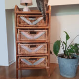 Chiffonier en rotin