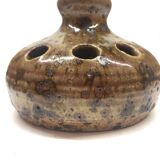 Vase pique fleur en grès pyrite zoomorphe 1950/60