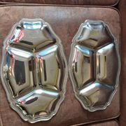 Set of 2 stainless steel dishes Guy Degrenne