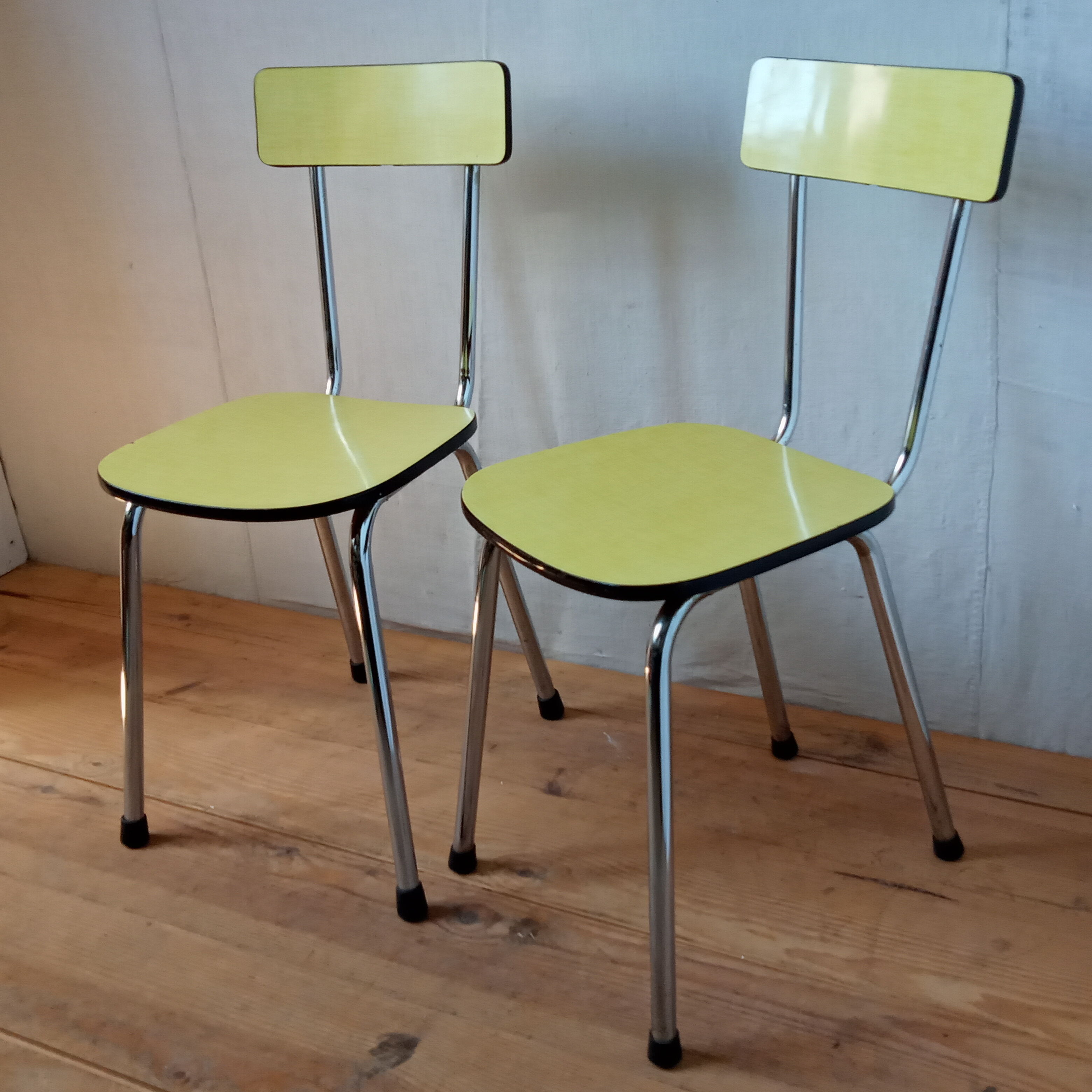Pair of chairs in formica 1960
