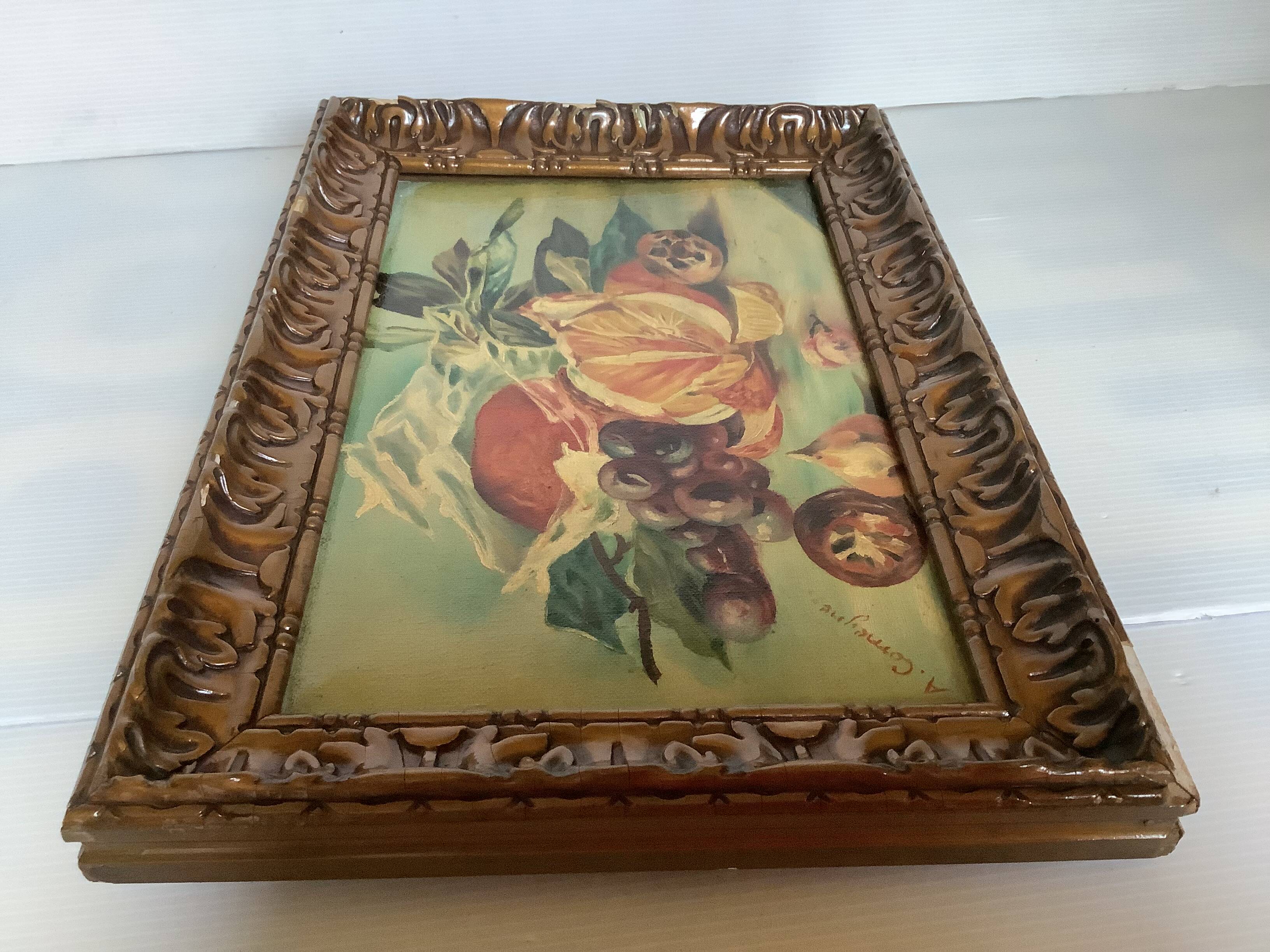 Tableau nature morte huile sur toile