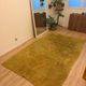 Handmade green apple wool rug, 1970s