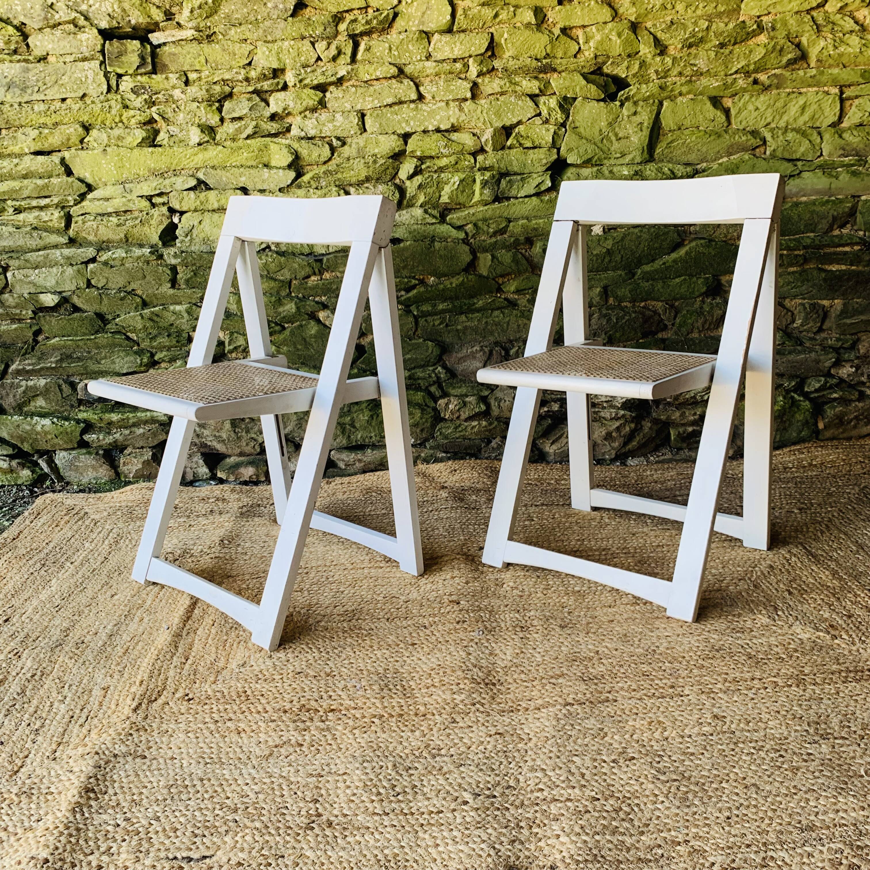 Paire de 2 chaises pliantes made in Italy