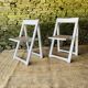 Paire de 2 chaises pliantes made in Italy