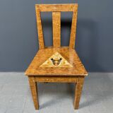Set of 2 painted Swedish chairs