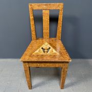 Set of 2 painted Swedish chairs