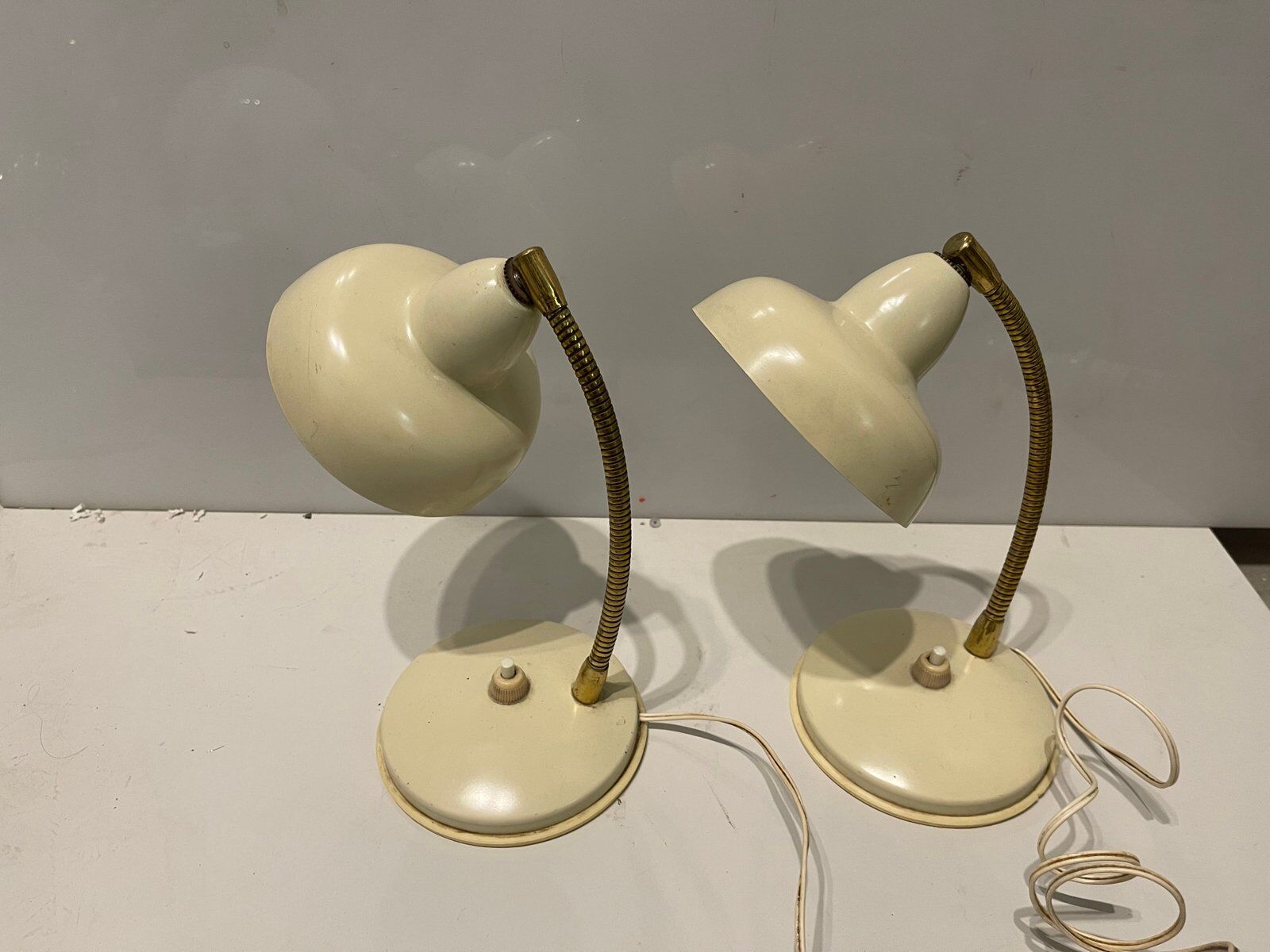 Vintage italian desk lamps, 1960s, set of 2