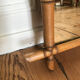 Mirror turned wood vintage bamboo