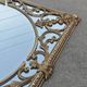 Hollywood Regency Wall Mirror in Brass, Neoclassical Style, 1950s