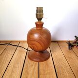 Vintage lamp foot turned wood