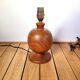 Pied de lampe vintage bois tourné