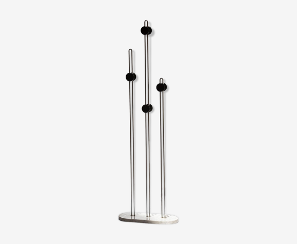 Marble floor coat rack