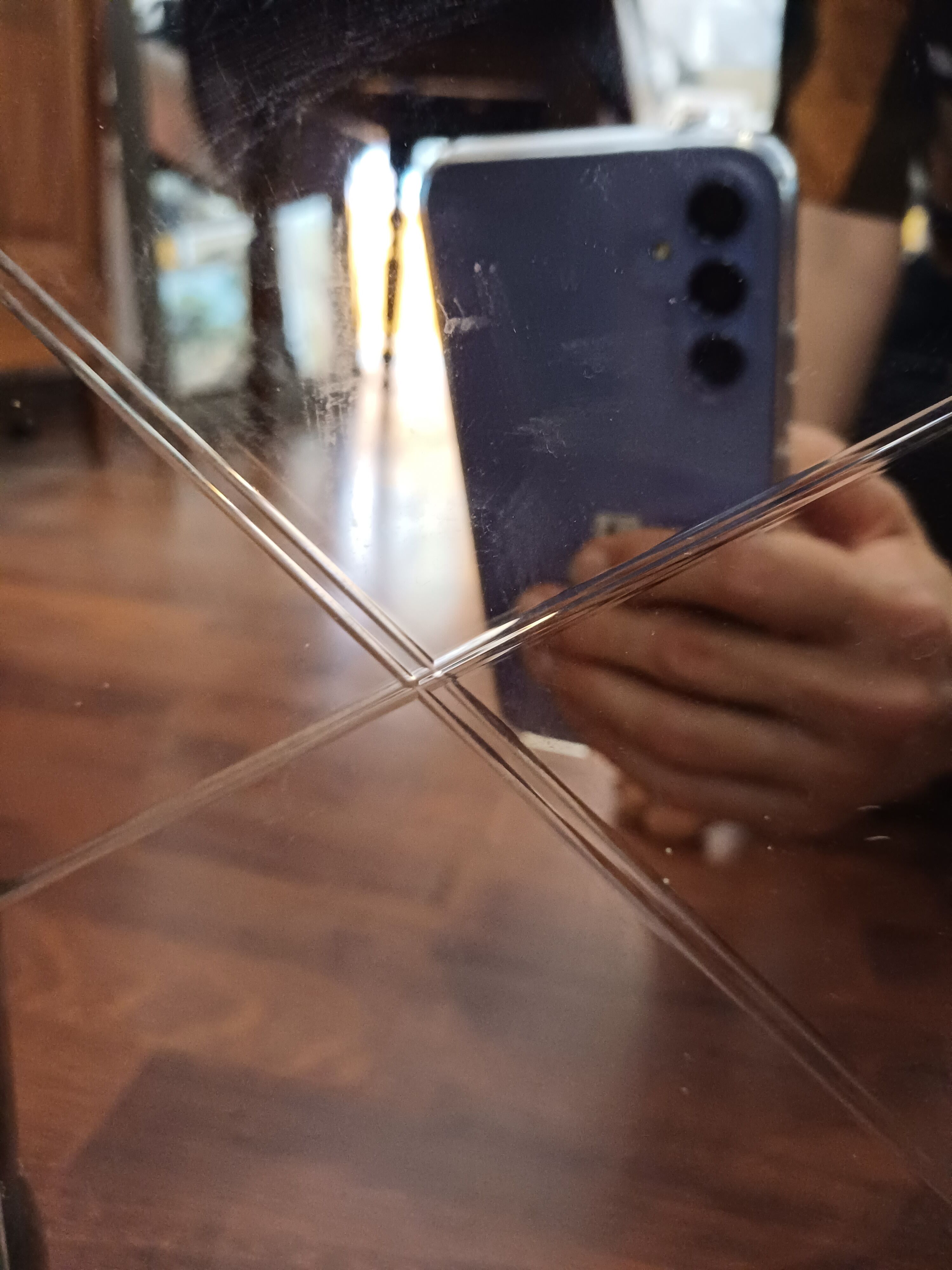 Dressing table large mirror free form vintage 1950