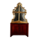 Meuble d’angle ancien style baroque en acajou XX Century