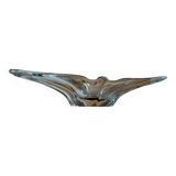 Crystal plate/sculpture "Cristallerie Lorraine" from the 60s/70s.