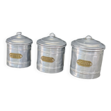 3 vintage tin boxes