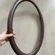 Oval old wooden frame