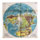 Physical map — Northern Hemisphere | Polar projection