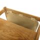 Scandinavian oak magazine rack, S.P Jensen, BRDR Furbo, Sweden, 1960