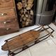 Vintage American sled in wood and metal - 1950s