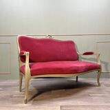 Salon en bois peint de style louis xv xix eme siècle