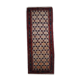 Vintage Persian Carpet Hamadan handmade 80cm x 207cm 1960s, 1C378