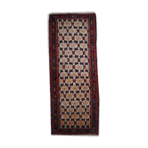 Vintage Persian Carpet Hamadan handmade 80cm x 207cm 1960s, 1C378