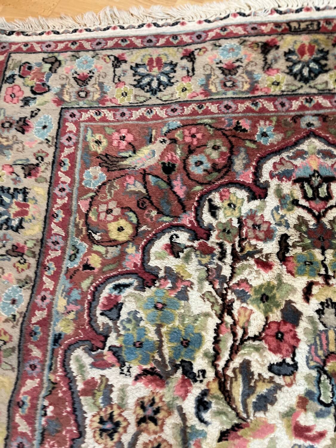 Oriental silk rug