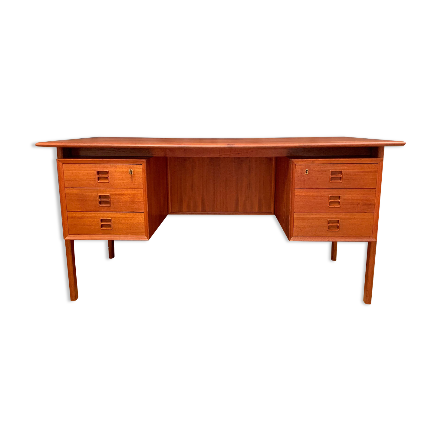 Double-sided desk by Arne Vodder, Brouer Møbelfabrik, Denmark, 1960s