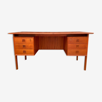 Double-sided desk by Arne Vodder, Brouer Møbelfabrik, Denmark, 1960s