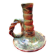 Small lamp base or candle holder in glazed earthenware, Bernard CLUNY pottery