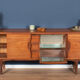Retro teak 1960s long mid century sideboard by jentique