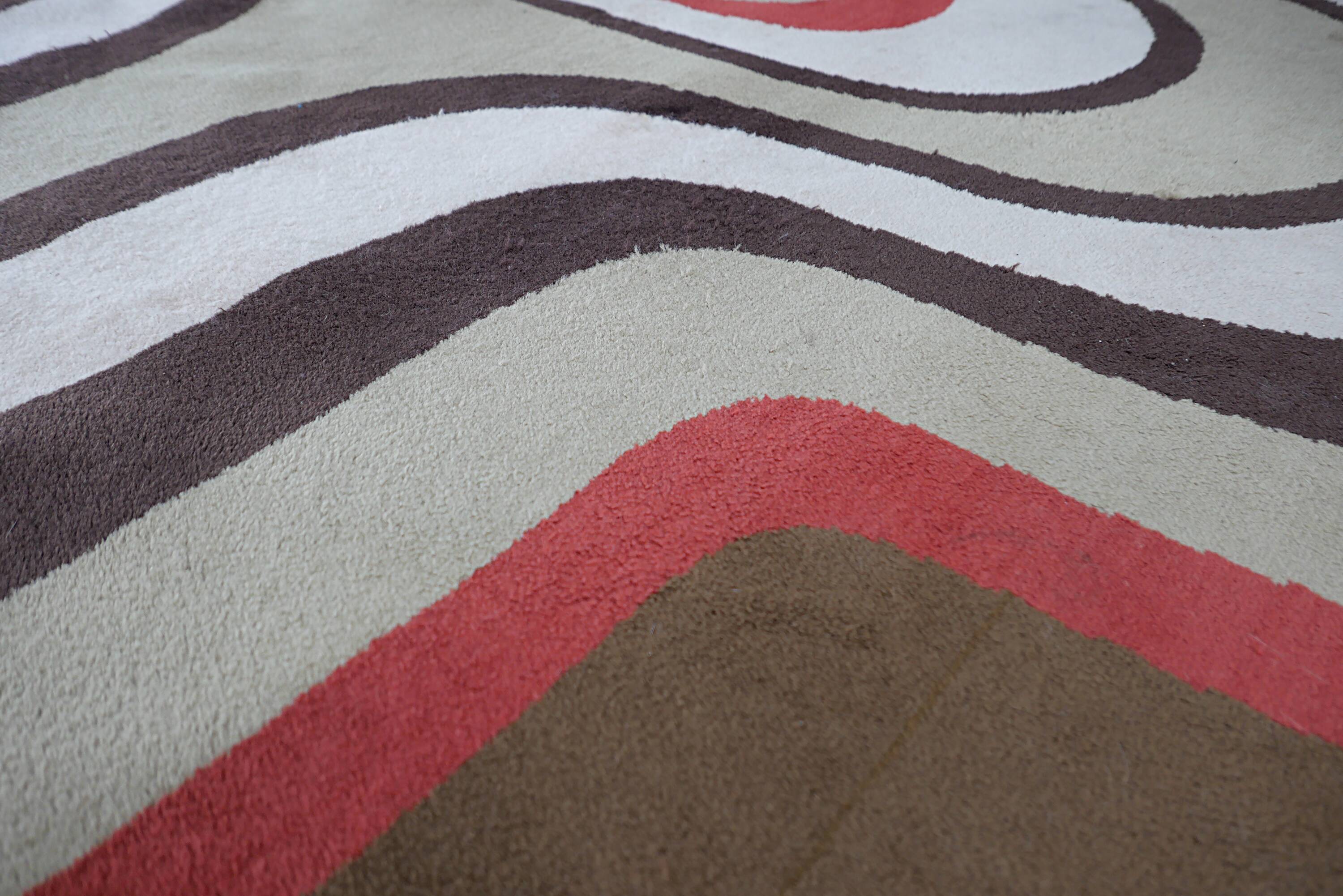 Large vintage carpet from the 1970s.