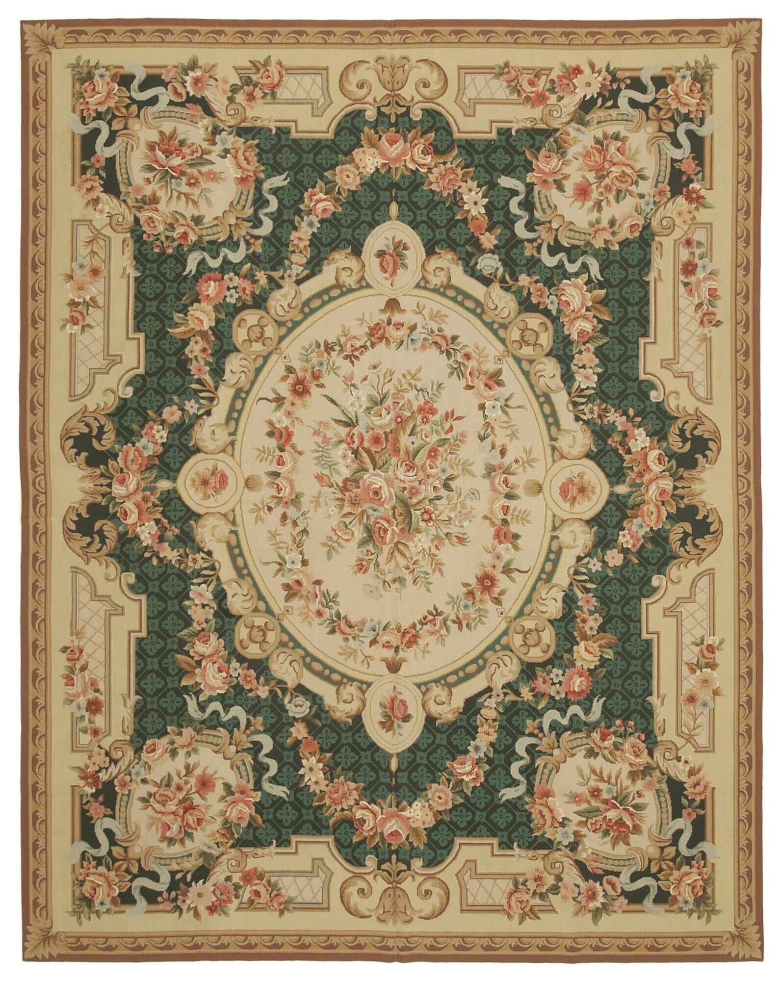 3 PCS HANDMADE NEEDLEPOINT AND AUBUSSON KILIMS