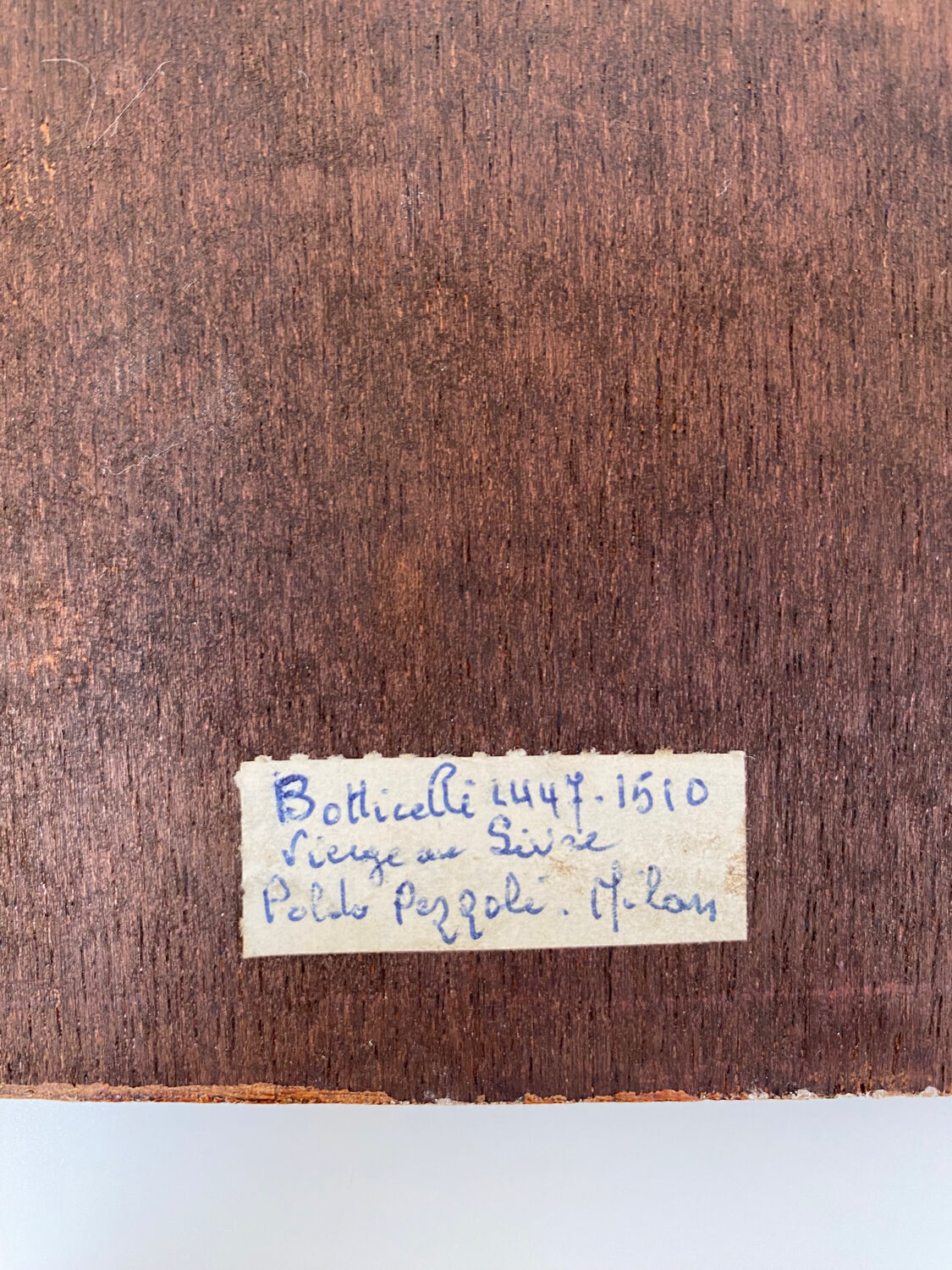 Religious icon on gilded wood: The Madonna of the Book