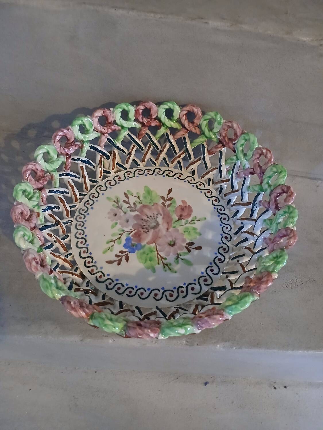 Vintage Spanish ceramic bowl