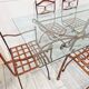 Vintage Provencal French Dining Table and 6 Chairs