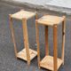 2 étagères scandinaves en bois massif 67cm