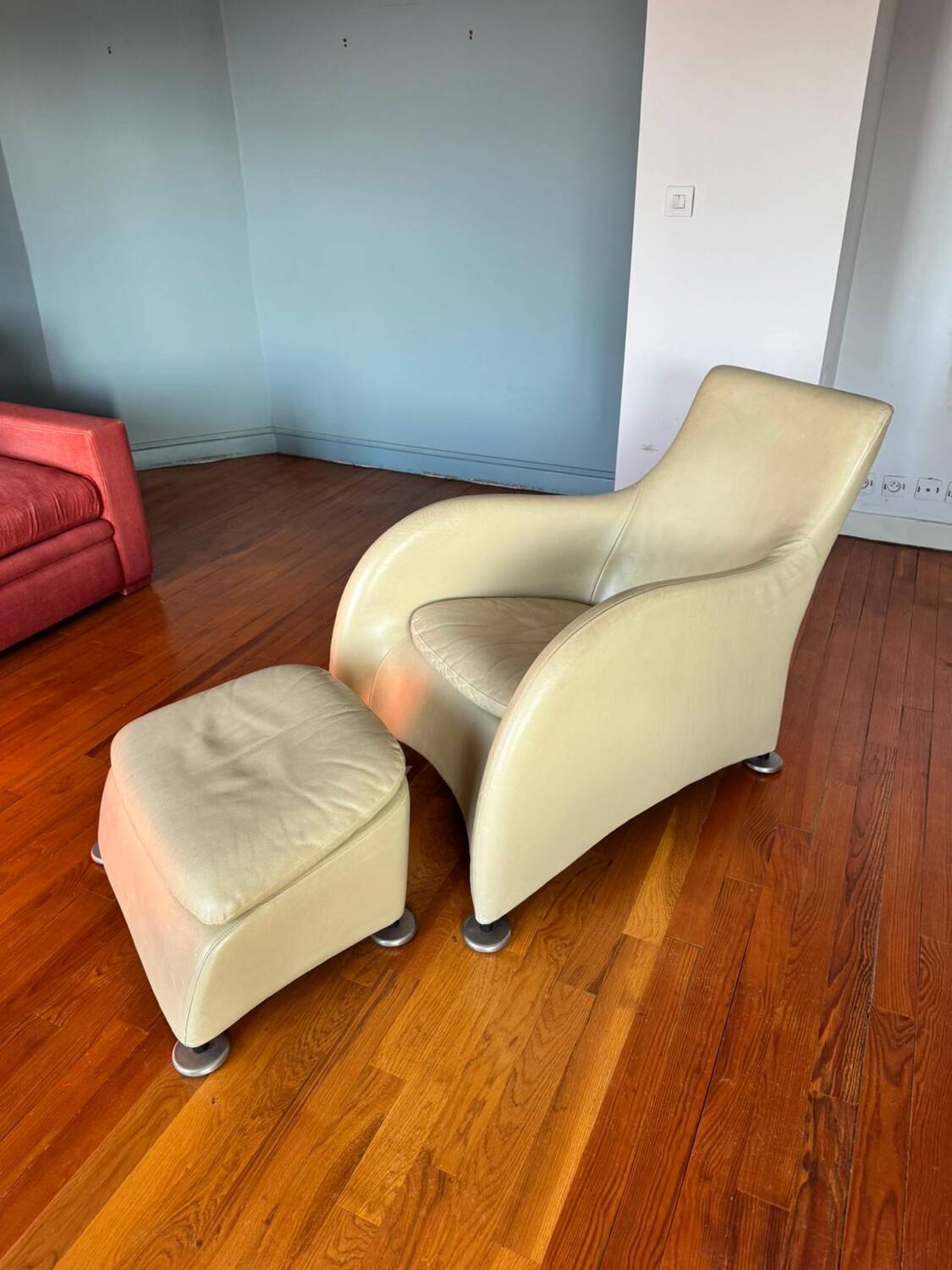 "Loge" armchairs & ottoman by Gérard Van den Berg for Montis, 1980s