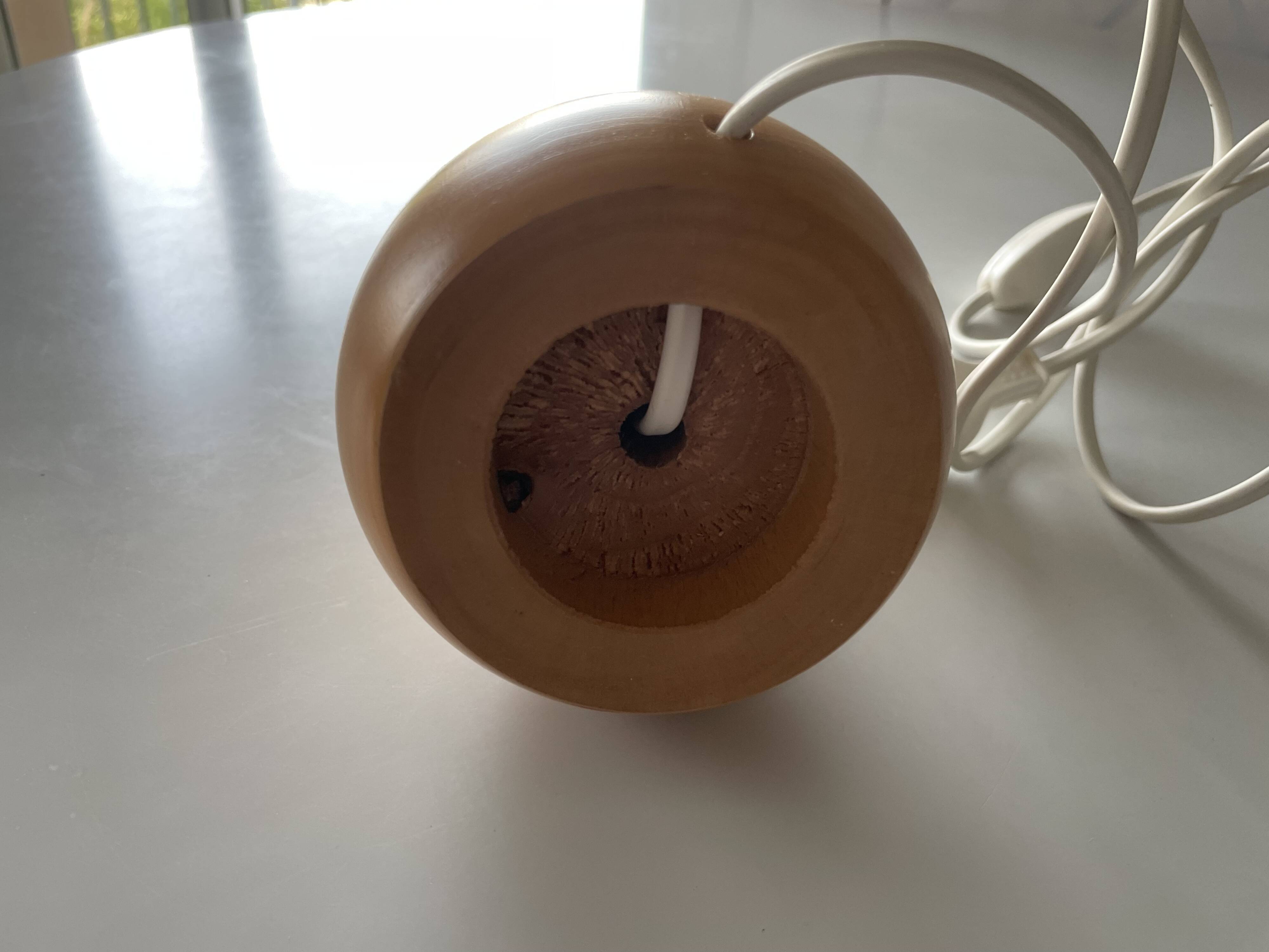 Wooden lamp from the 80s