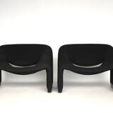 Fauteuils F598 du milieu du siècle par Pierre Paulin pour Artifort, années 1980, lot de 2