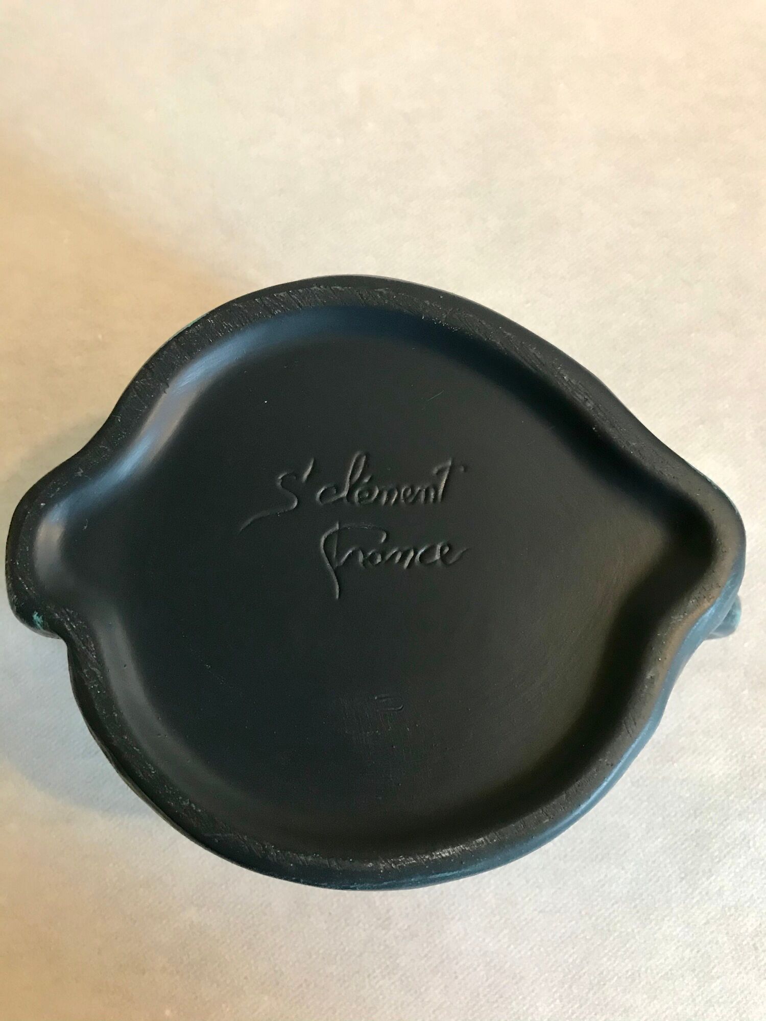 Blue "Orgh" box, Pierre Casenove for La Manufacture Saint Clément, between 1982 and 2001. Collection