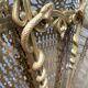 Fire screen fireplace fan bronze snake model