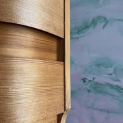 Mid-Century Modern Pine Veneer Wall Lamp by Translandia, Denmark 1960s