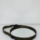 Mirror with handmade leather strapping