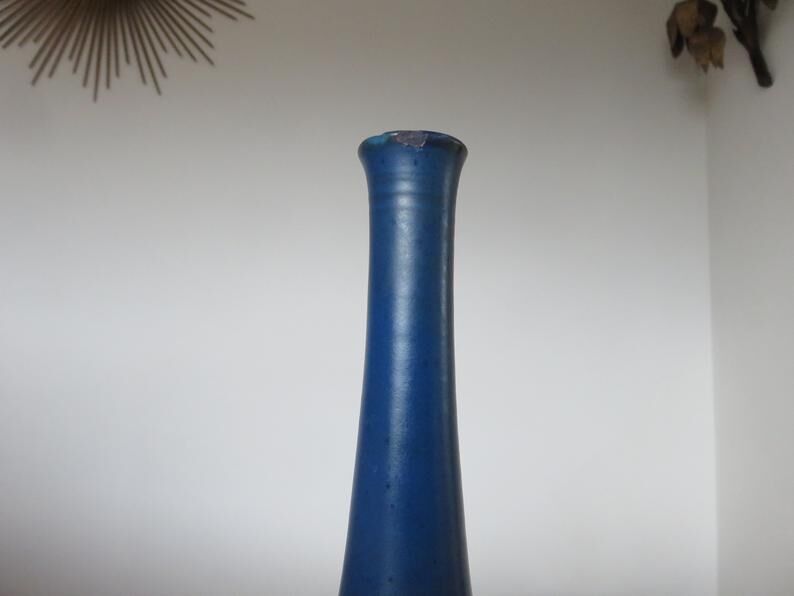 Modernist ceramic vase Plascassier de Grasse Pottery de la Brague 60s 70s