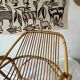 Vintage rattan armchair