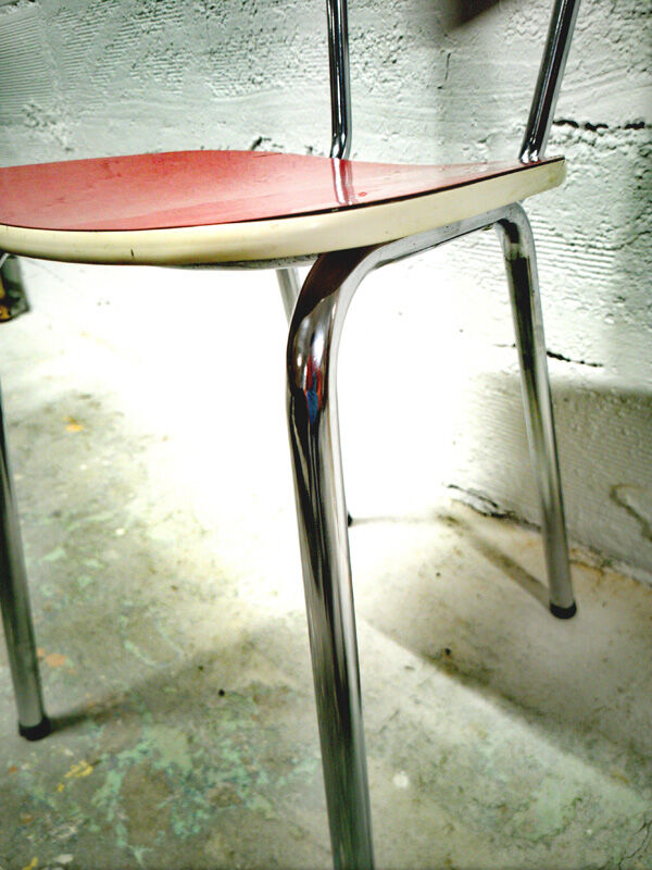 Red formica chair