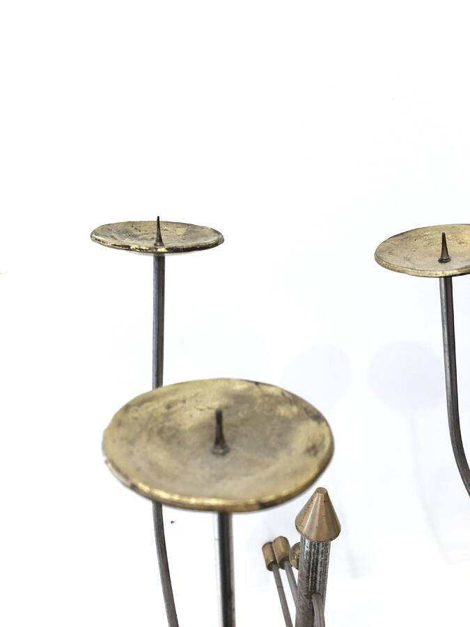 Bronze chandelier, German design, 20th century